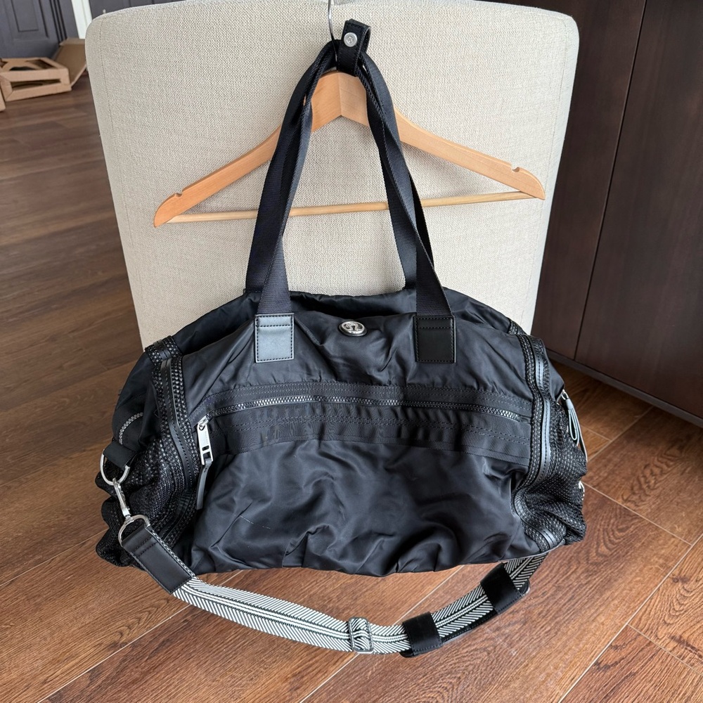 Lululemon Black Nylon Duffel Bag